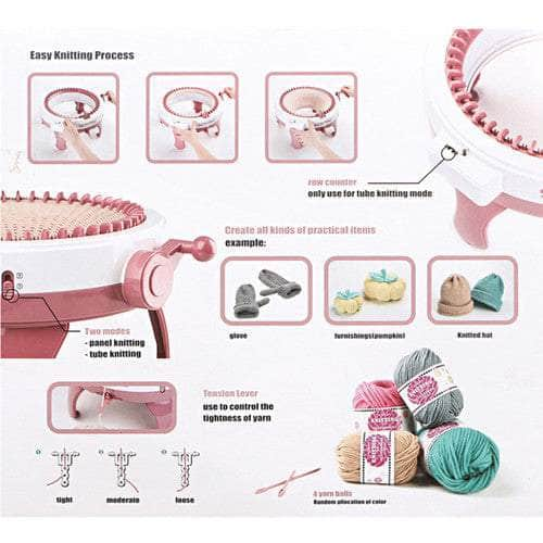 Diy Knitting Machine Swift Yarn Winder (48 Needles)