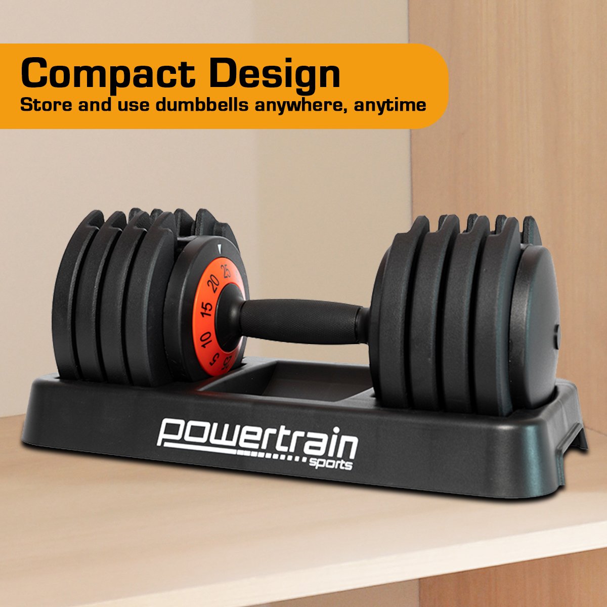 Pro Adjustable Dumbbell Set - 50kg