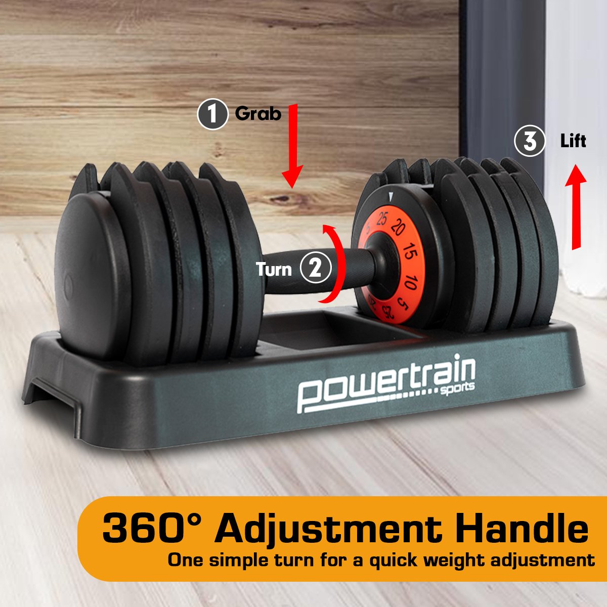 Pro Adjustable Dumbbell Weights- 25kg