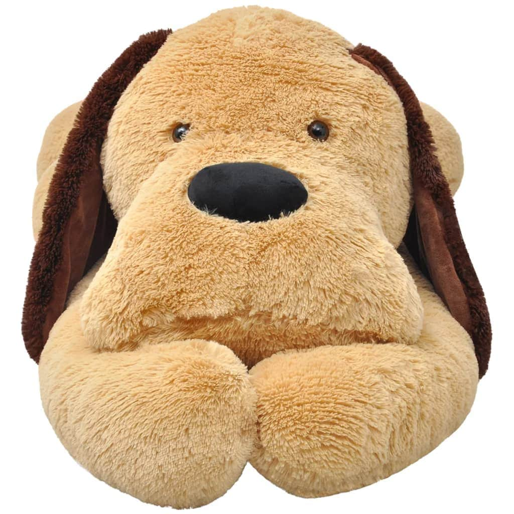 Dog Cuddly Toy Plush Brown 80 cm