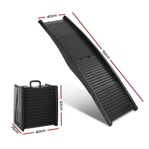 Dog Ramp Pet Stairs Steps For Car Suv Ladder Travel Foldable Portable