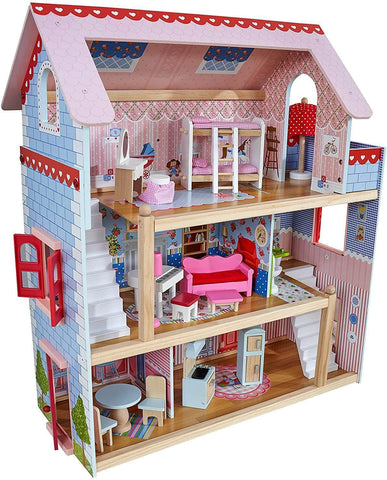 Doll Cottage With Furniture For Kids (Model 1)