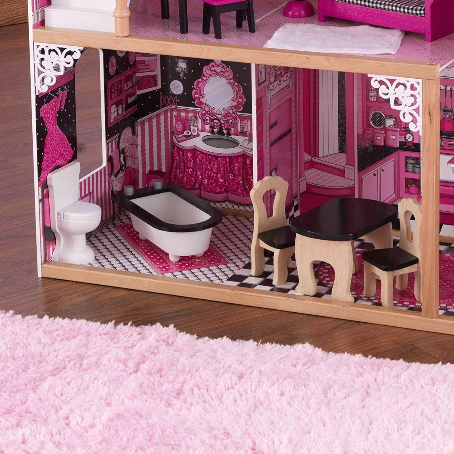 Dollhouse With Furniture For Kids 120 X 83 X 40 Cm (Model 6)