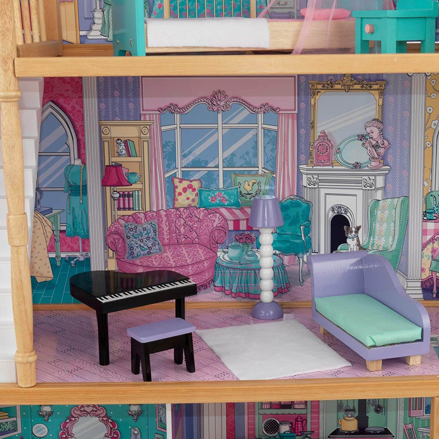 Dollhouse With Furniture For Kids 120 X 88 X 40 Cm (Model 3)