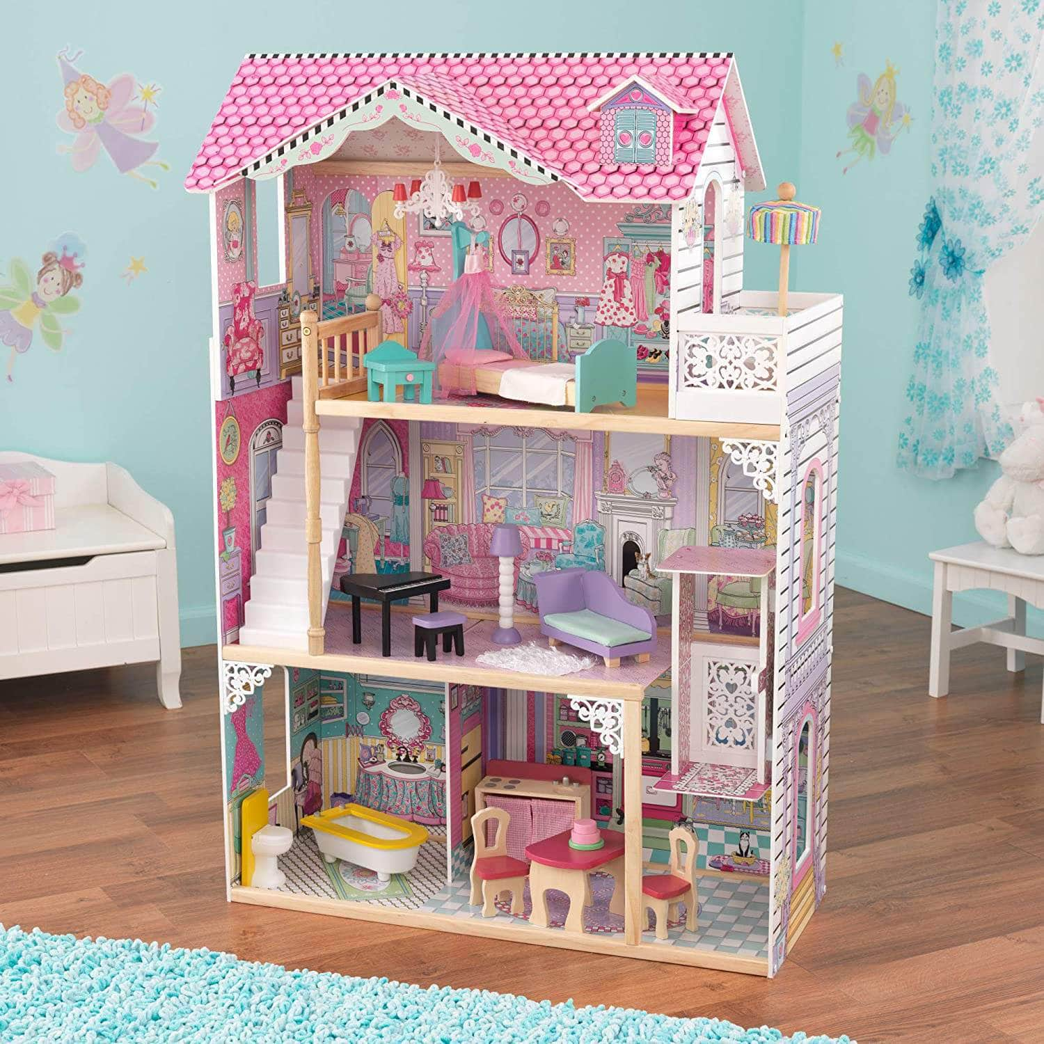 Dollhouse With Furniture For Kids 120 X 88 X 40 Cm (Model 3)