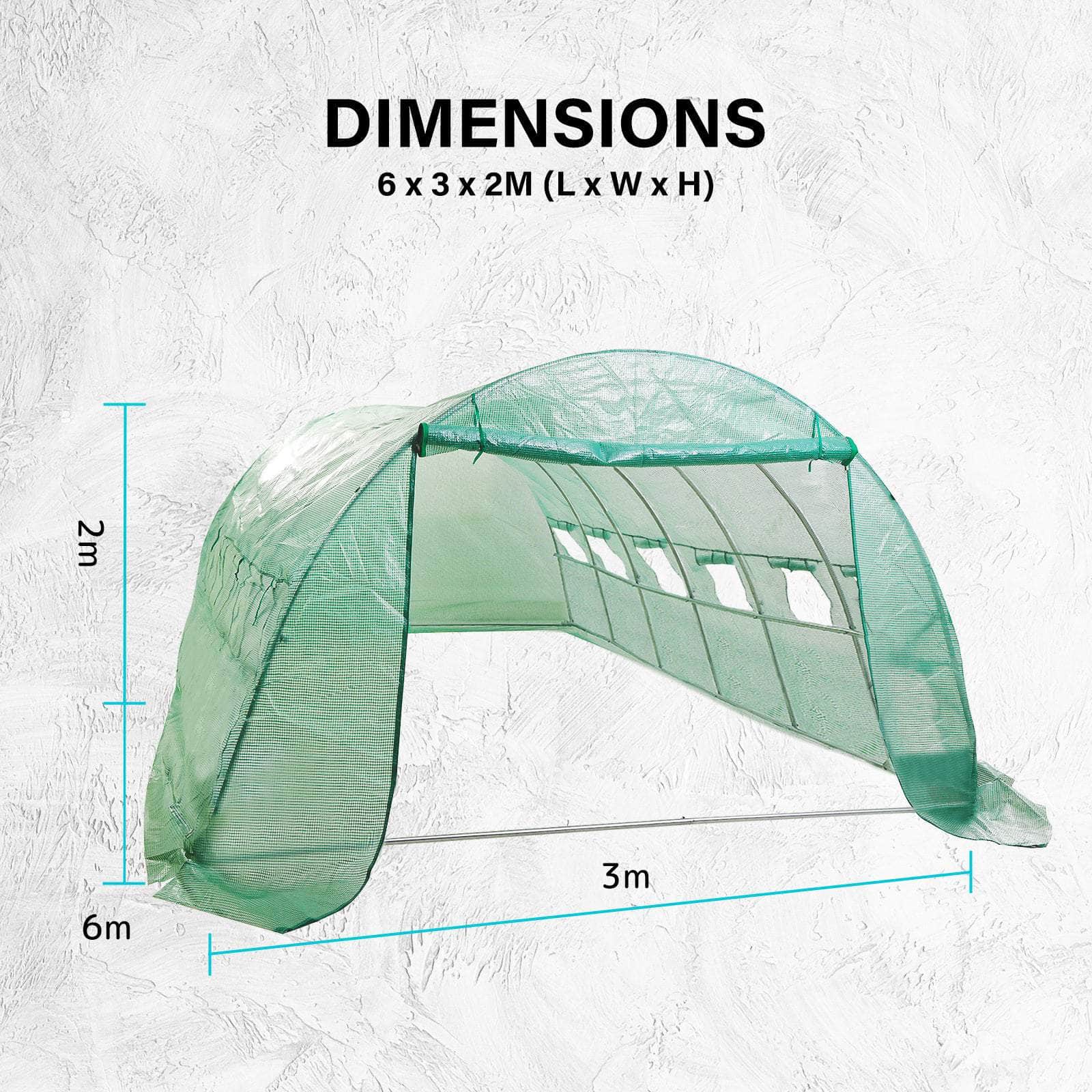Dome Tunnel 600Cm Garden Greenhouse Shed Pe Cover Only