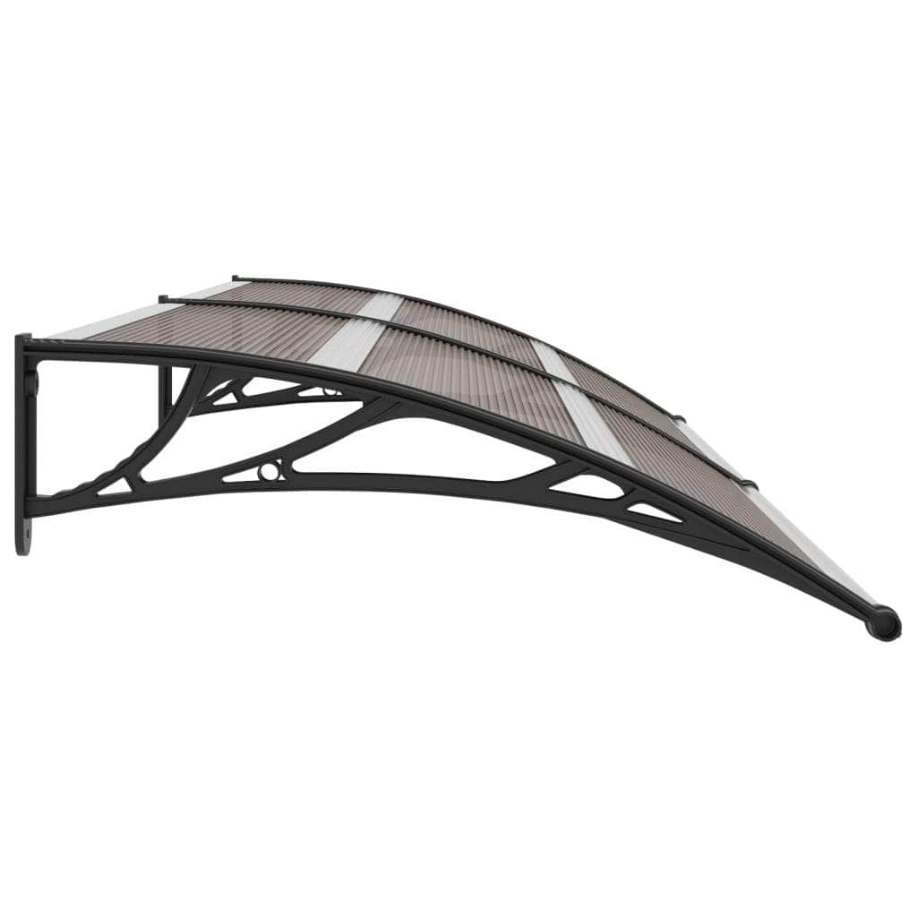 Door Canopy Black Plastic