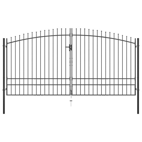 Double Door Fence Gate with Spear Top 'XL