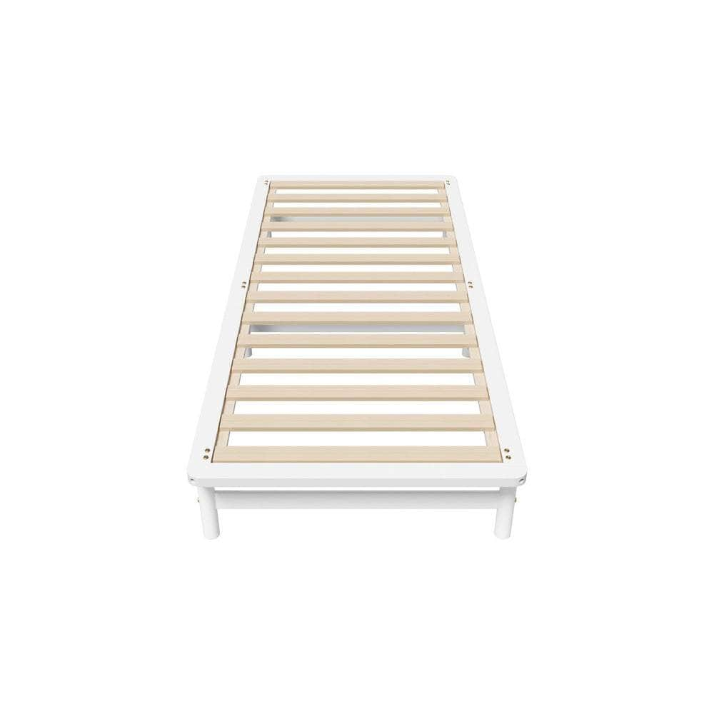 Double/King Single/Queen Wooden Bed Frame Solid Pine Timber White