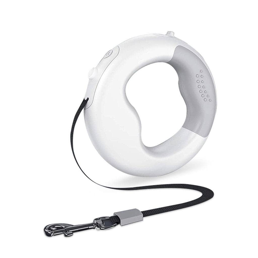 Dounght Dog Leash With Usb And Led White