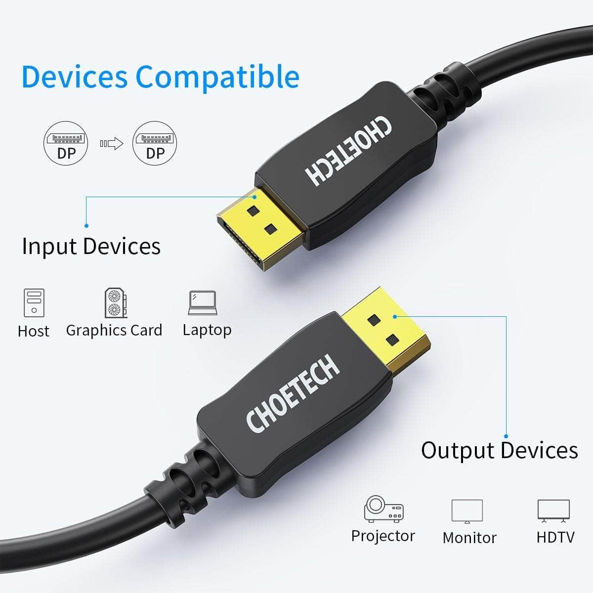 Dp To Dp Cable 2M 8K 60Hz