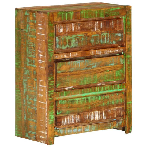 Drawer Cabinet Multicolour Solid Wood Reclaimed