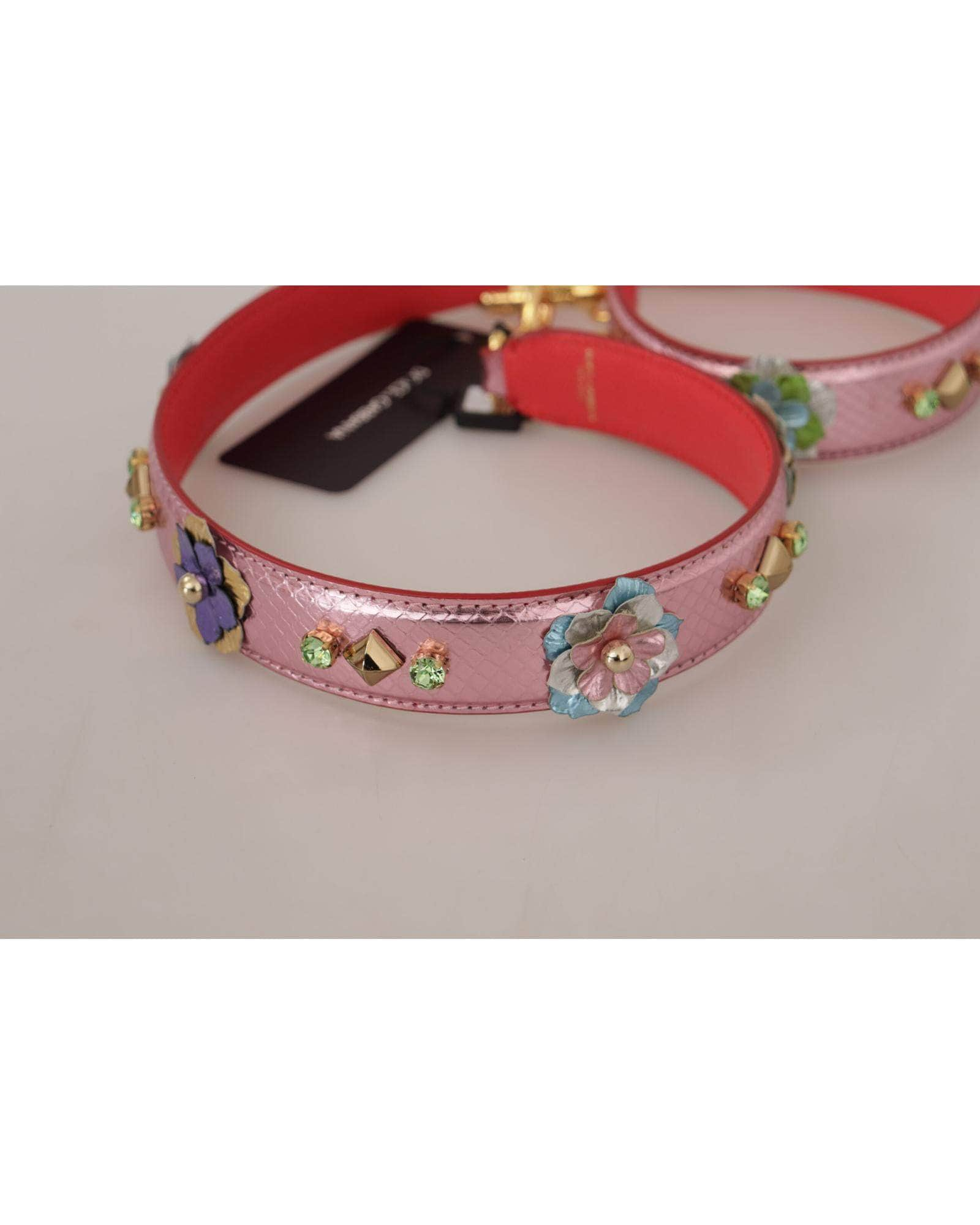 Dream Glimmering Pink/Beige/Red Studded Shoulder Strap