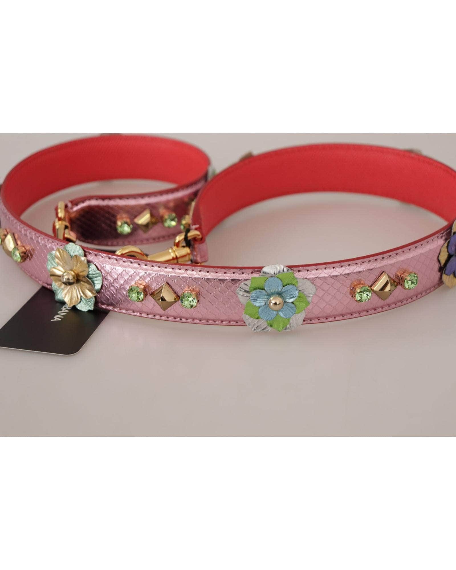 Dream Glimmering Pink/Beige/Red Studded Shoulder Strap