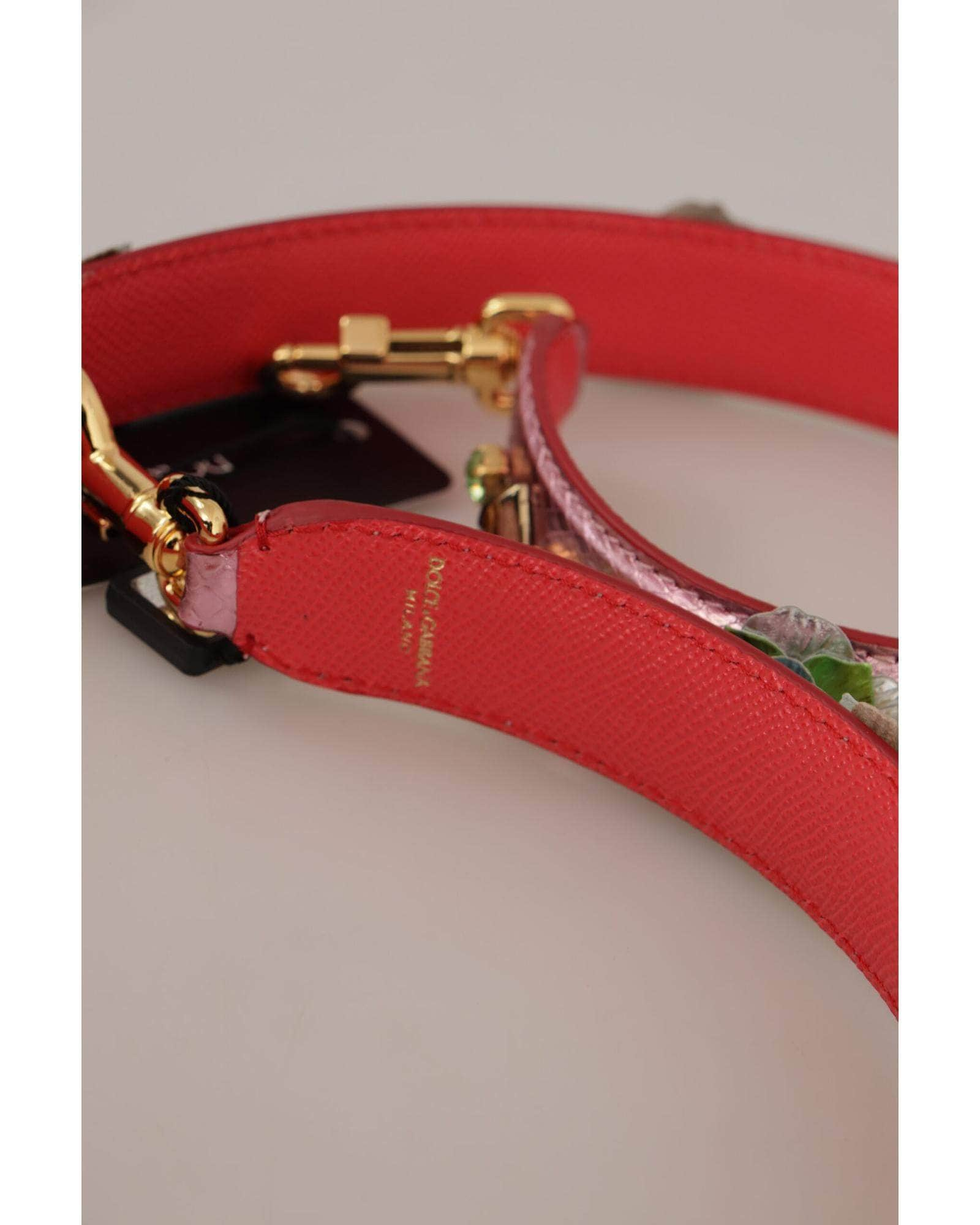 Dream Glimmering Pink/Beige/Red Studded Shoulder Strap