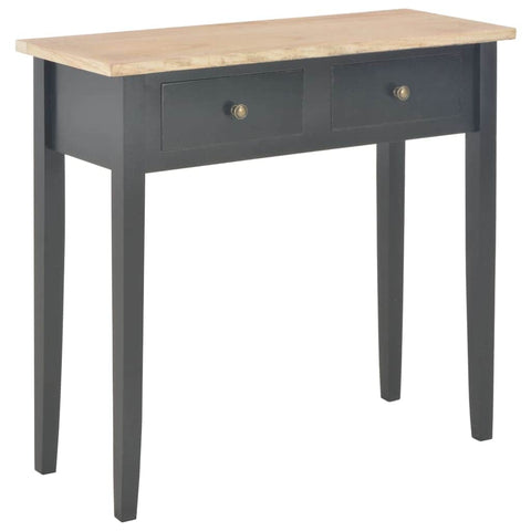 Dressing Console Table Black Wood