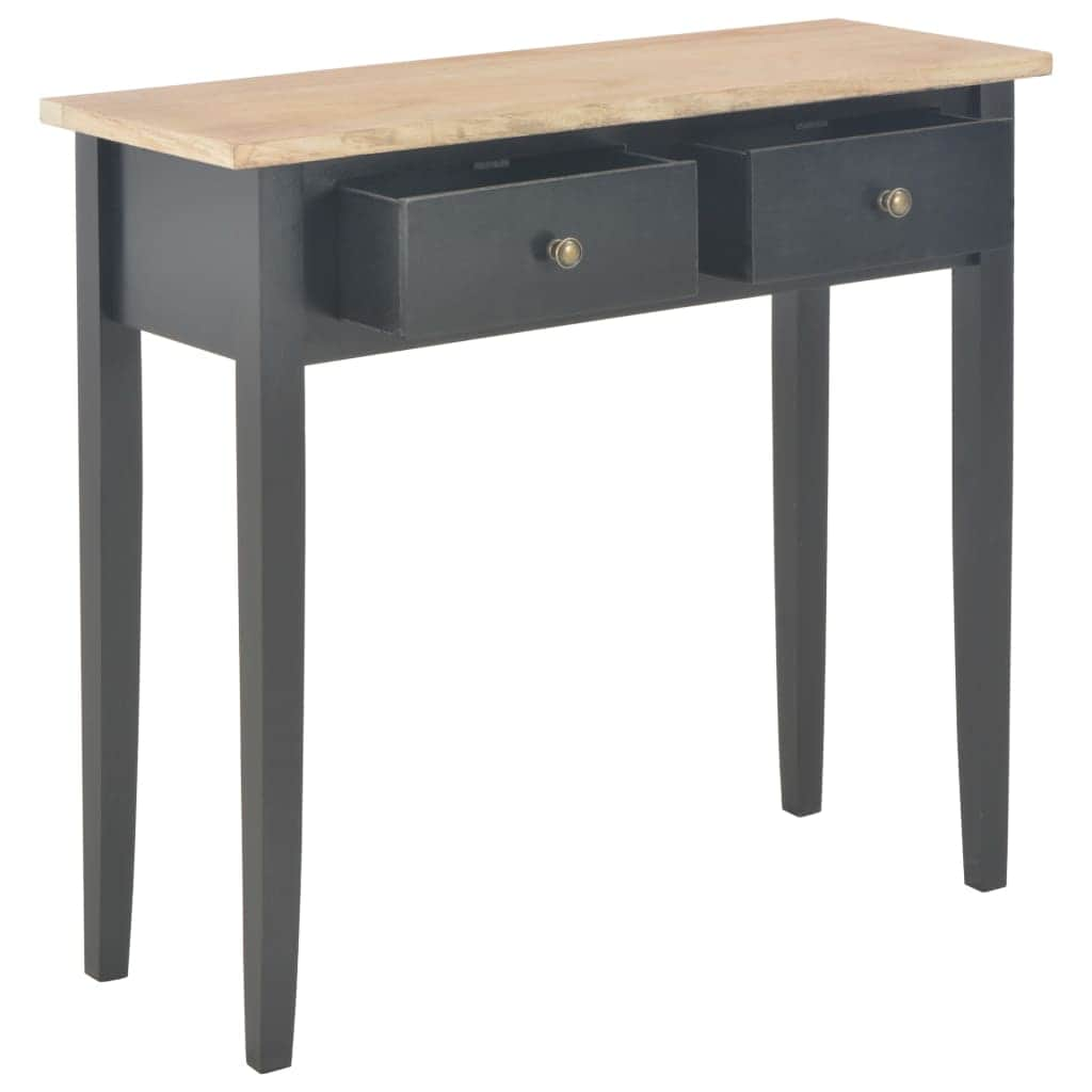 Dressing Console Table Black Wood