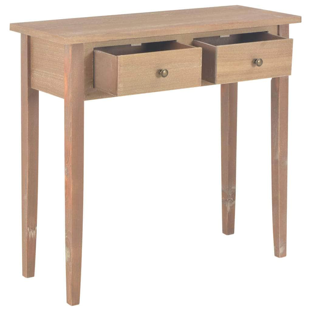 Dressing Console Table Brown Wood