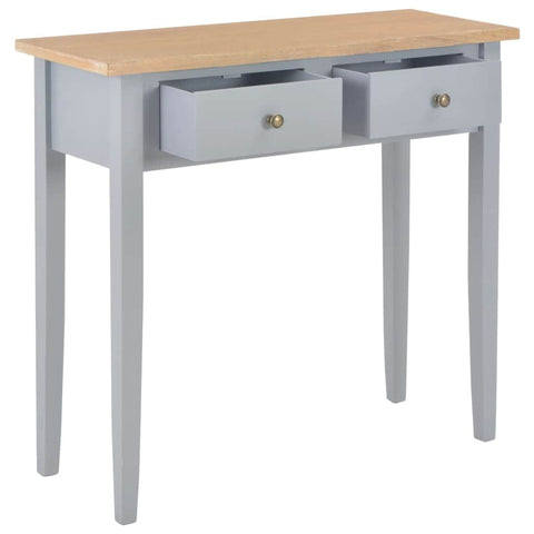 Dressing Console Table Grey Wood