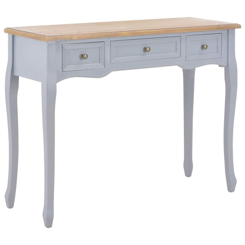 Dressing Console Table with 3 Drawers Grey