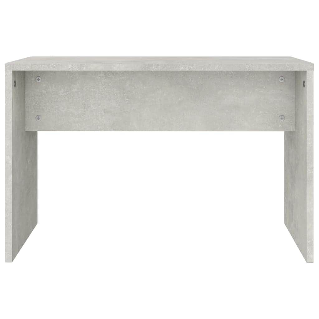 Dressing Stool Concrete Grey Engineered Wood