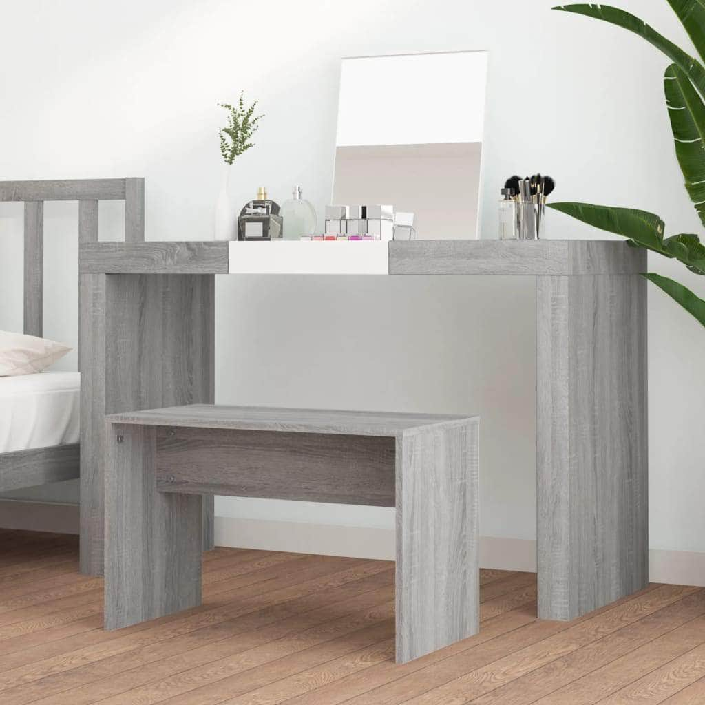 Dressing Stool Grey Sonoma Engineered Wood