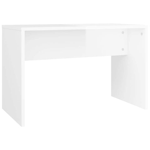 Dressing Stool High Gloss White Engineered Wood