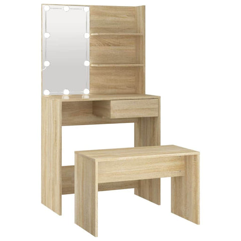 Dressing Table Set Engineered Wood