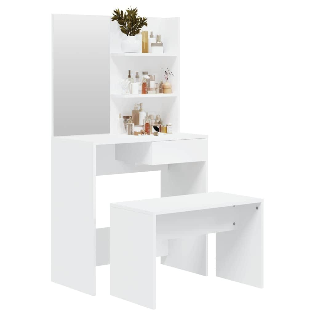 Dressing Table Set White