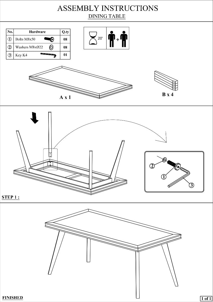 Dining Table 180Cm Medium Size Solid Acacia Wooden Frame In Silver Brush