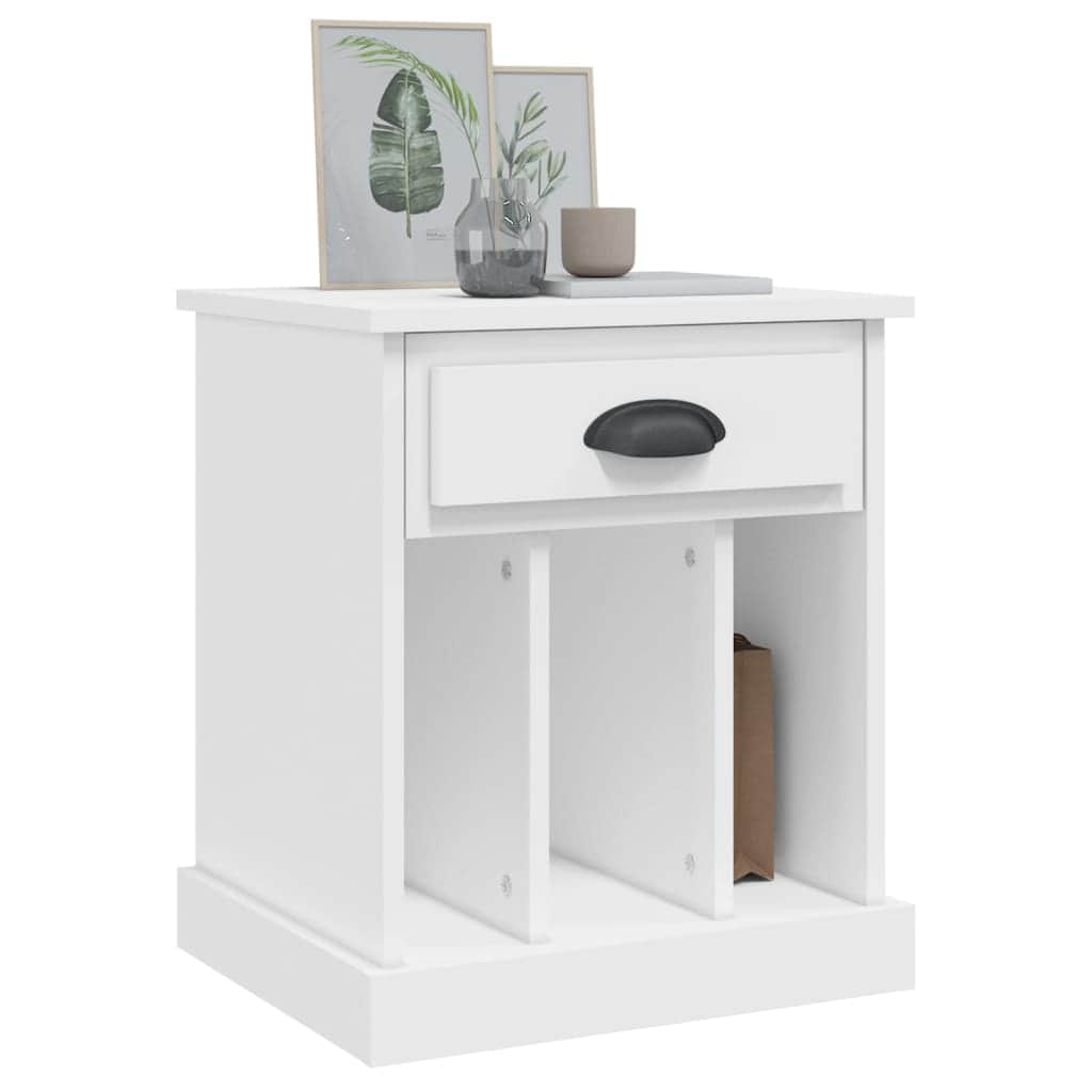 Dual Ivory Comfort: Set of 2 White Bedside Cabinets