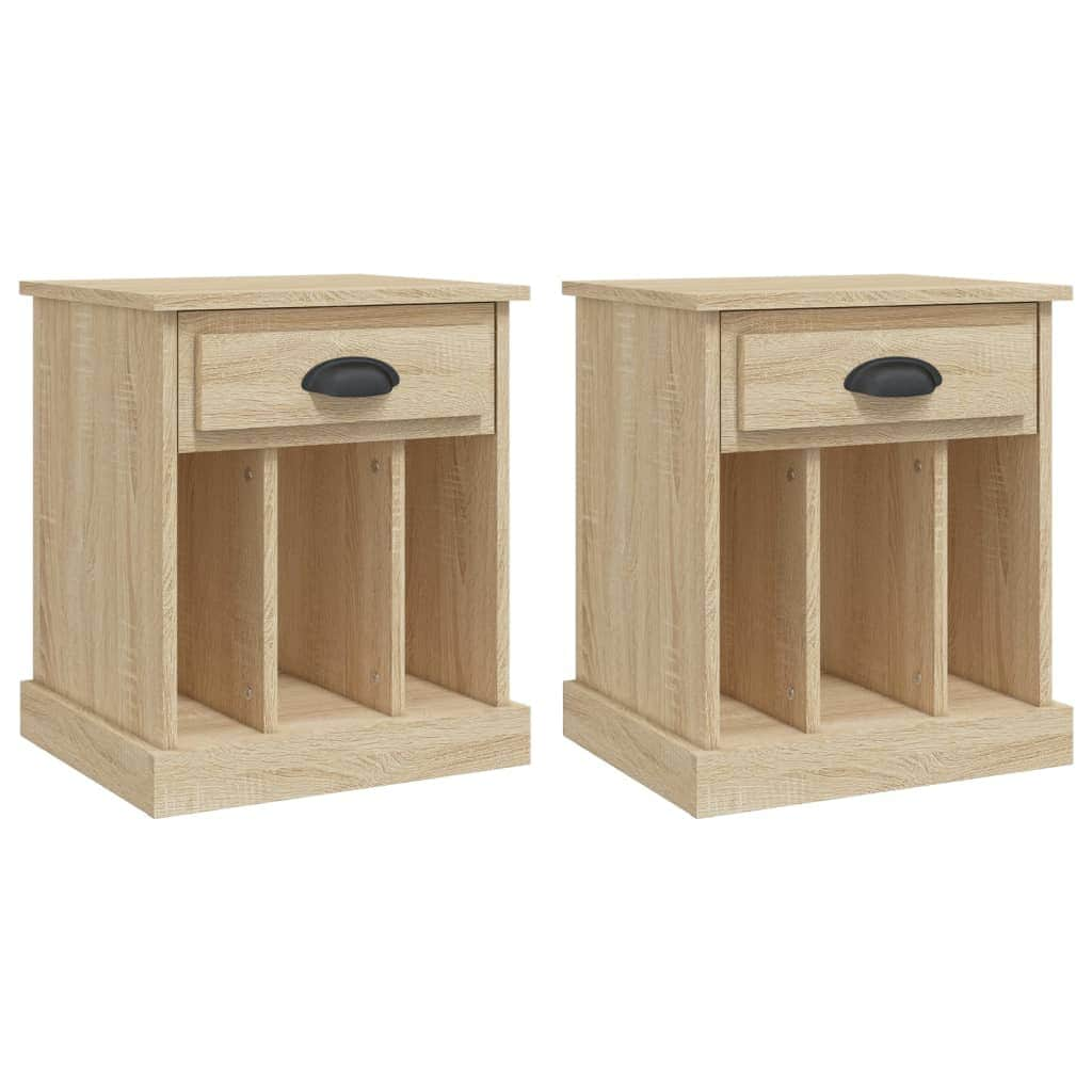 Dual Ivory Comfort: Set of 2 White Bedside Cabinets