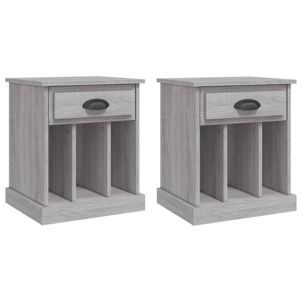 Dual Ivory Comfort: Set of 2 White Bedside Cabinets