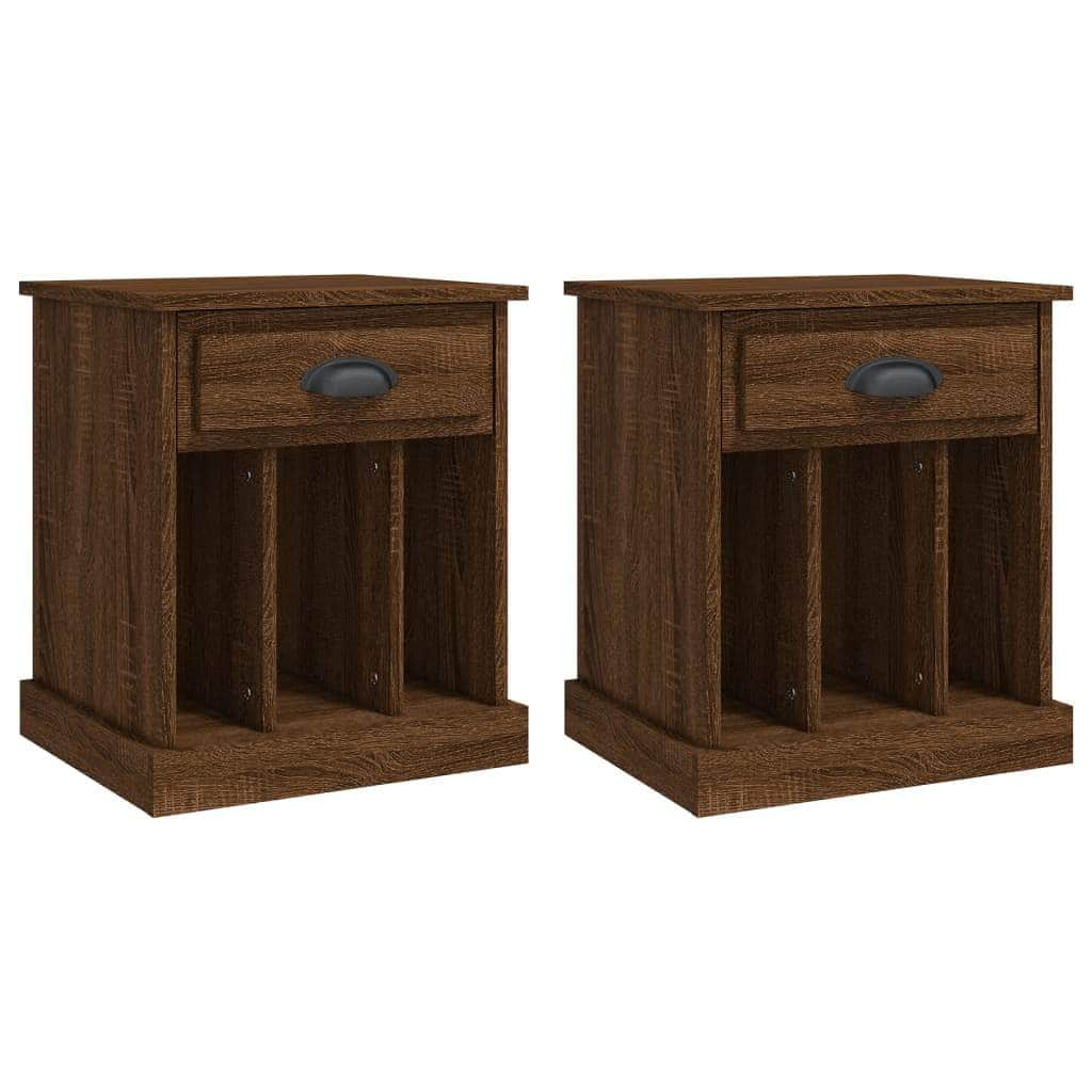 Dual Ivory Comfort: Set of 2 White Bedside Cabinets