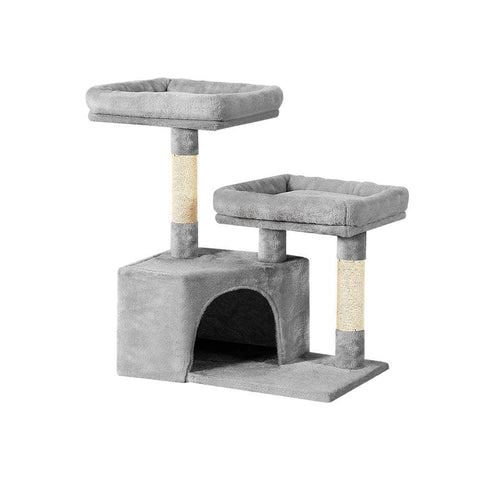 Durable Cat Tree Tower with Scratching Posts - 69cm