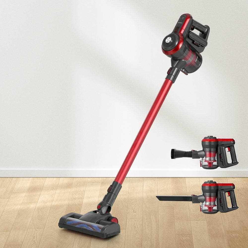 Durable Devanti Cordless Vacuum Cleaner - 250W Red