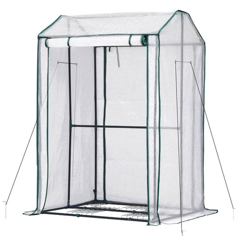 Durable Mini Greenhouse - Roll-Up Zipper Door 1.5M