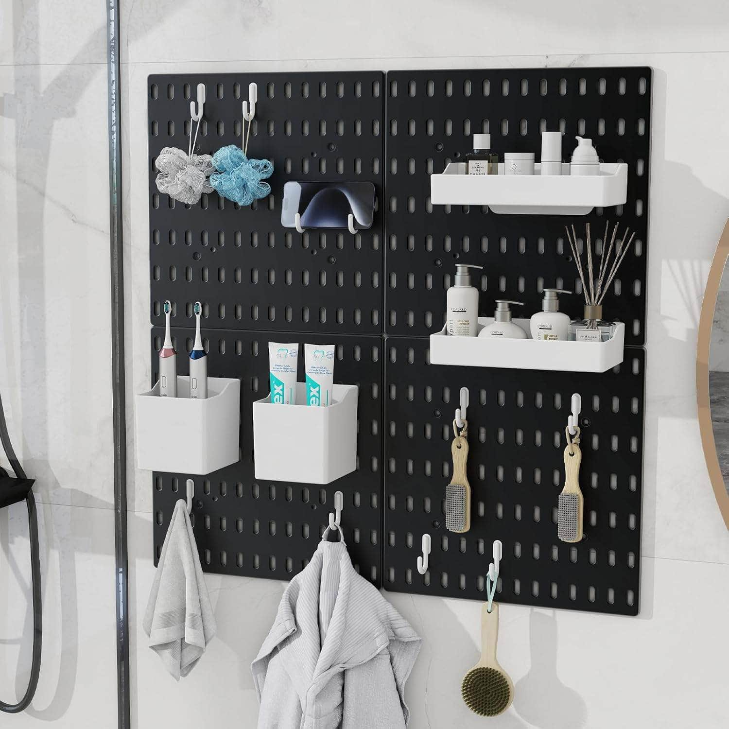 Durable Pegboard Combination Kit - Versatile Wall Hanging System