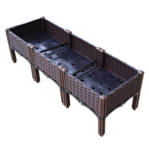 Durable Raised Planter Box - 120CM Galvanized Steel