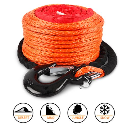 Durable Winch Rope: Dyneema Tow Cable with Hook