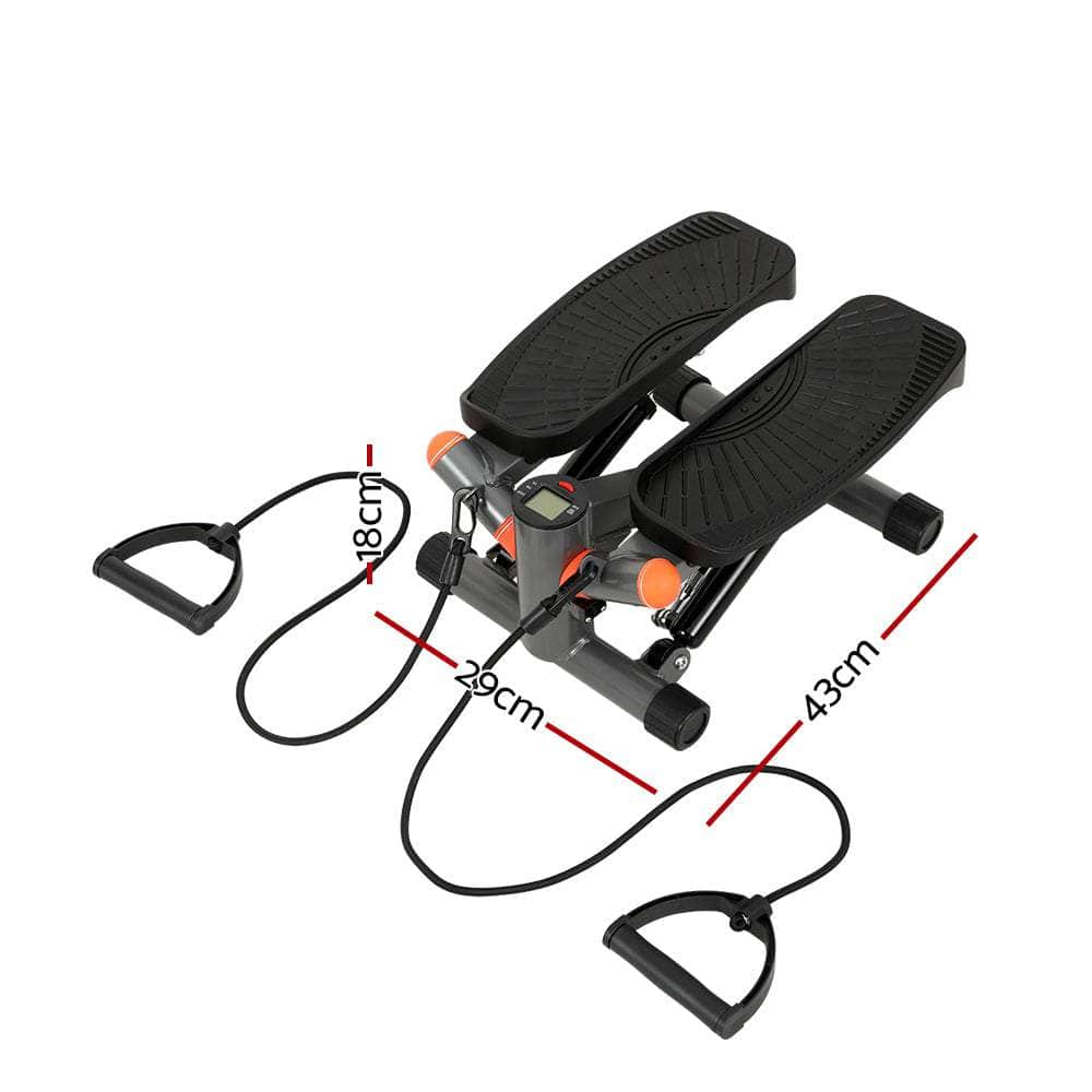 Dynamic Mini Stepper with Resistance Rope for Aerobic Fitness