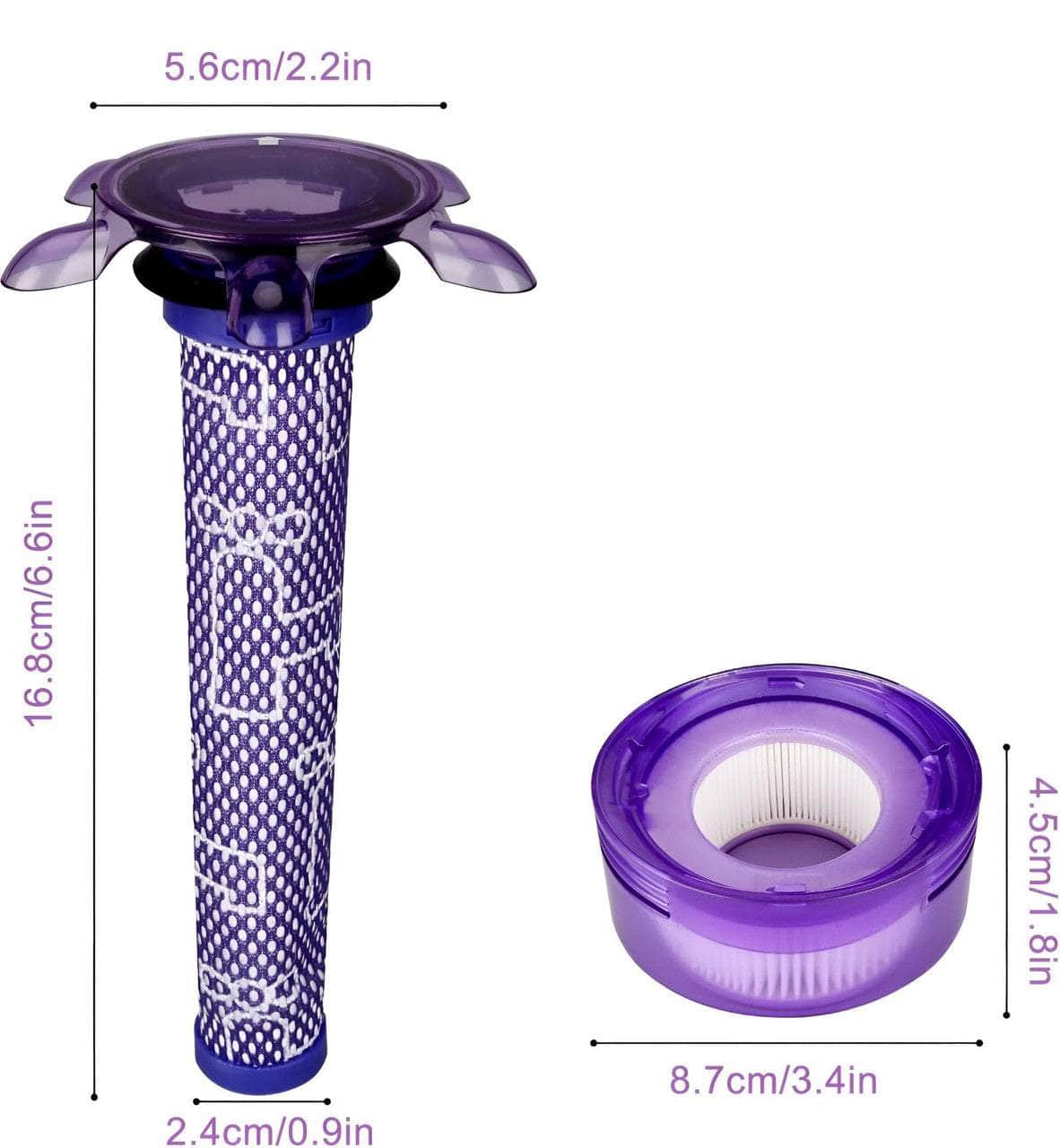 Dyson V7 & V8 Filter Kit with Star Pre-Filter