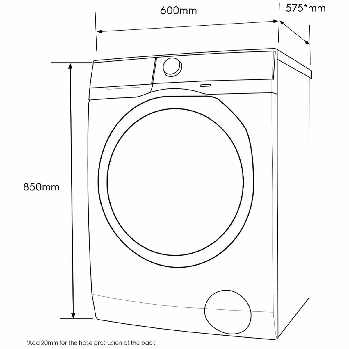 NEW Electrolux 8Kg Front Load Washing Machine EWF8024Q5WB