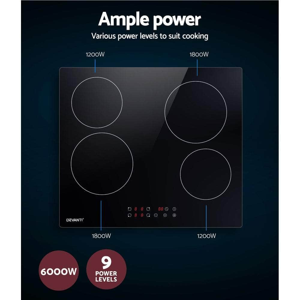 Electric Ceramic Cooktop 60cm Touch Control