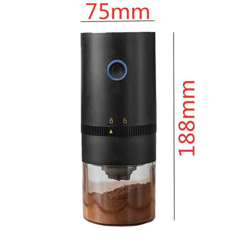 Electric Coffee Grinder Portable Black