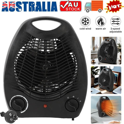 Electric Fan Heater 2000W Portable Home Thermostat Room Floor Table Desk Cooler