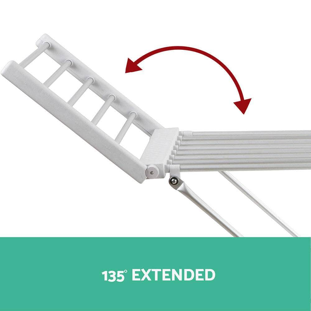 Electric Heated Towel Rail Rack 18 Bars Freestanding Clothes Dry Warmer