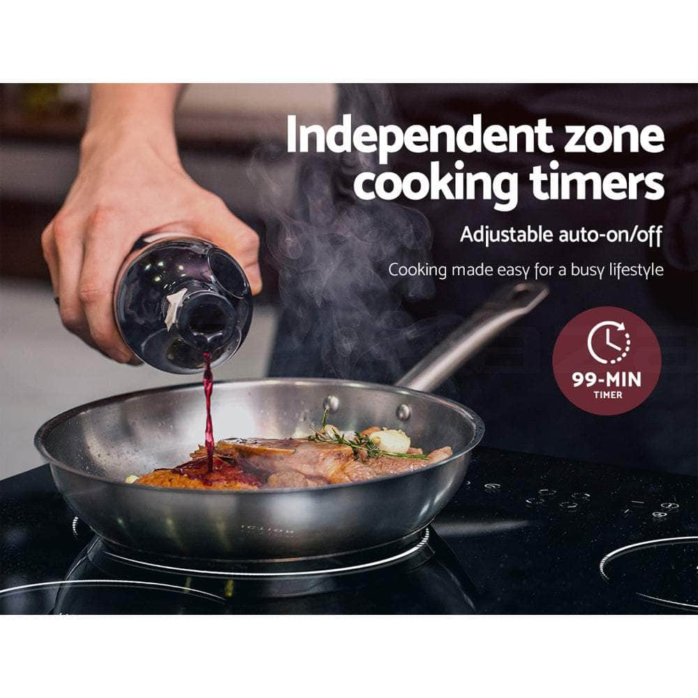 Electric Induction Cooktop 60cm Ceramic Glass 4 Zones Top Cooker