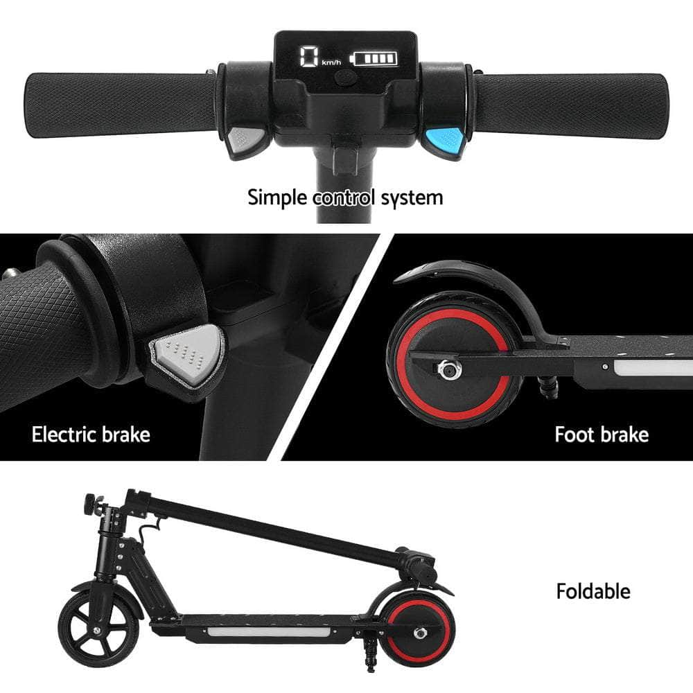 Electric Scooter for Kids Black/Blue