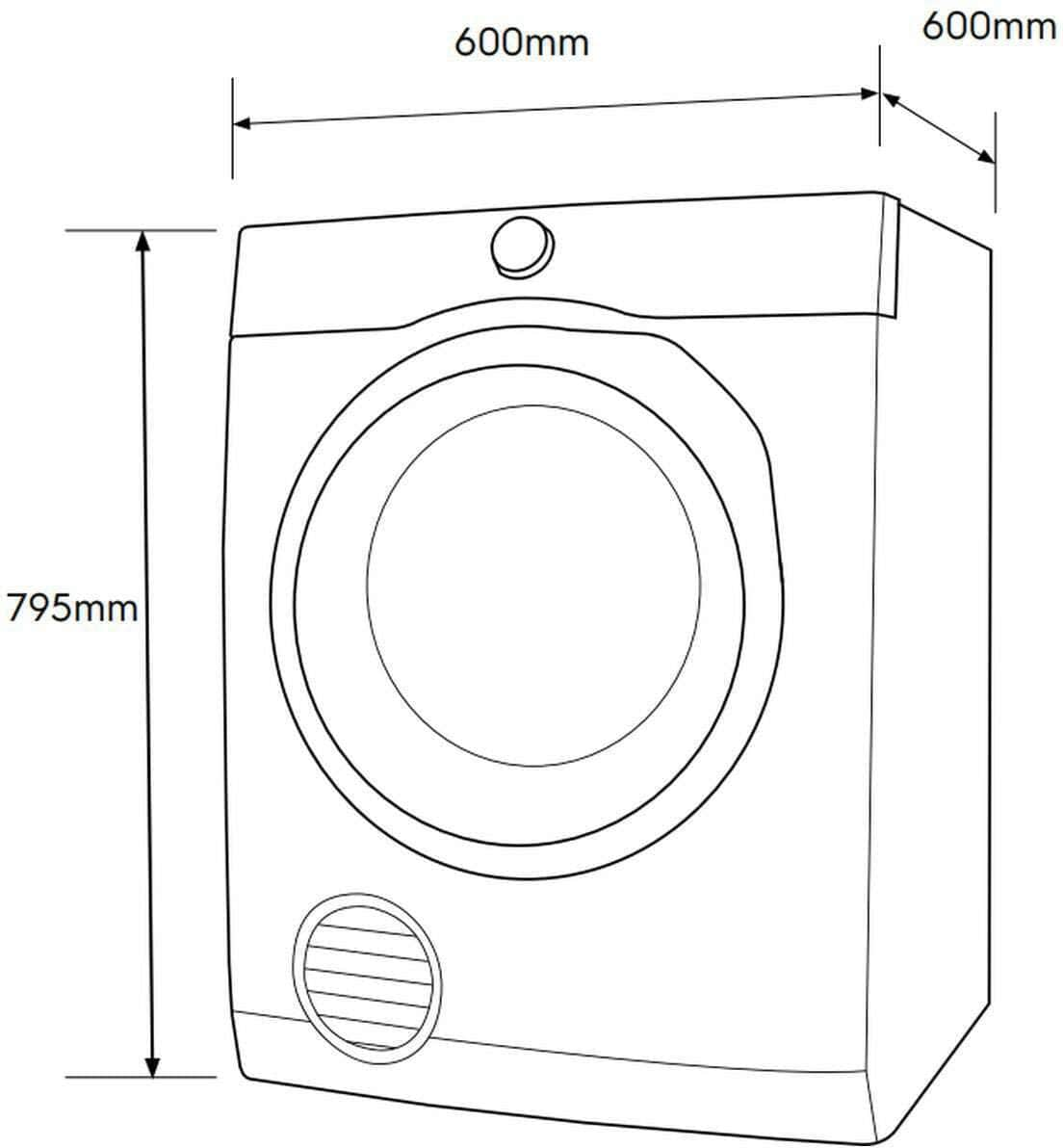 Electrolux 7Kg Vented Tumble Dryer EDV705H3WB | Greater Sydney Only